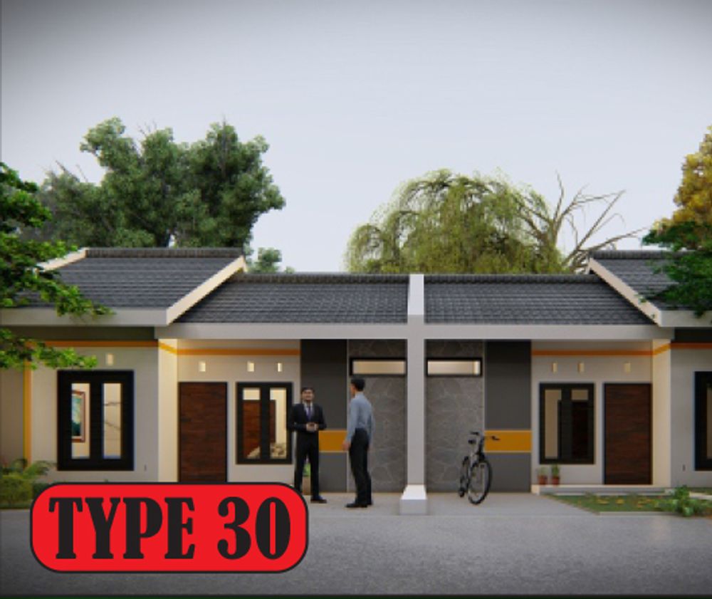 foto tampak rumah tipe 30/60 perumahan Griya Bhina Karya Menuran
