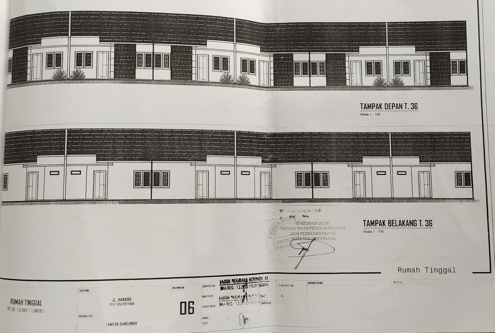 foto tampak rumah tipe subsidi perumahan Hanaria