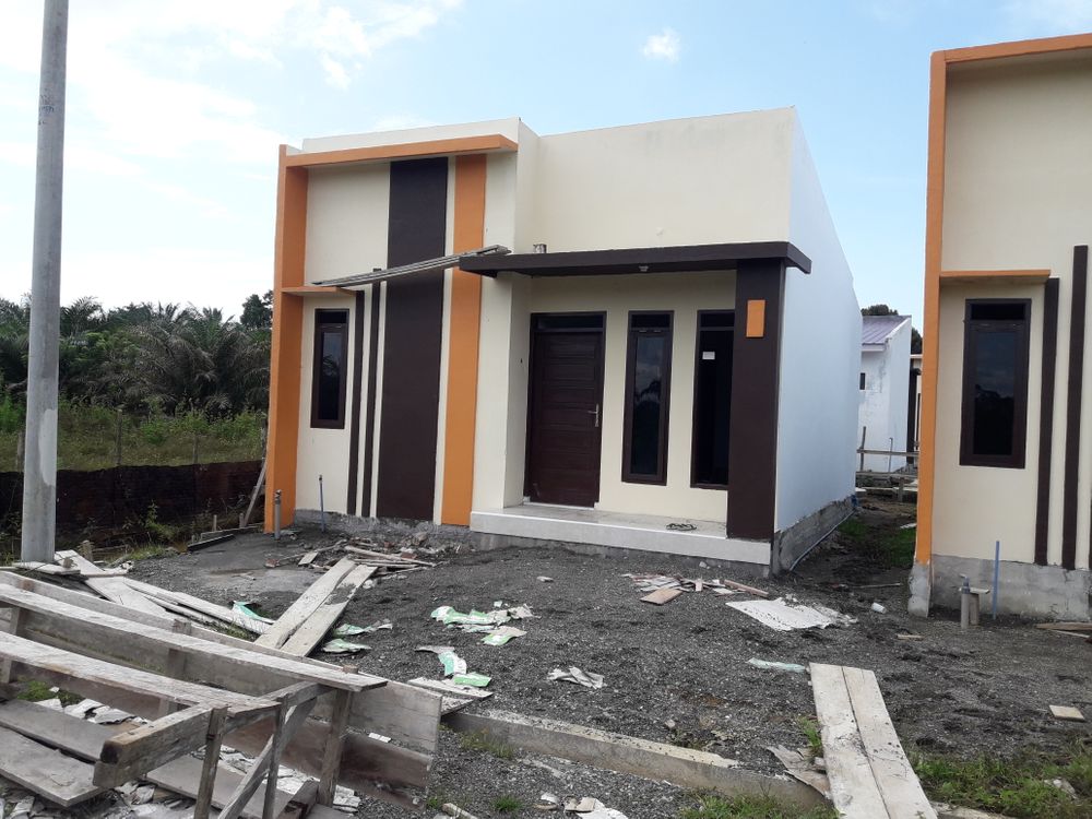 foto tampak rumah tipe 36 perumahan Griya Mahoni - Alpen, Paya Peunaga