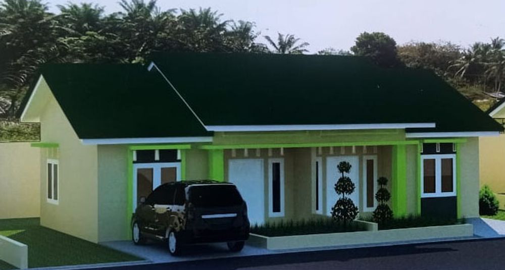 foto tampak rumah tipe 36/108 perumahan Perumahan Pane Indah