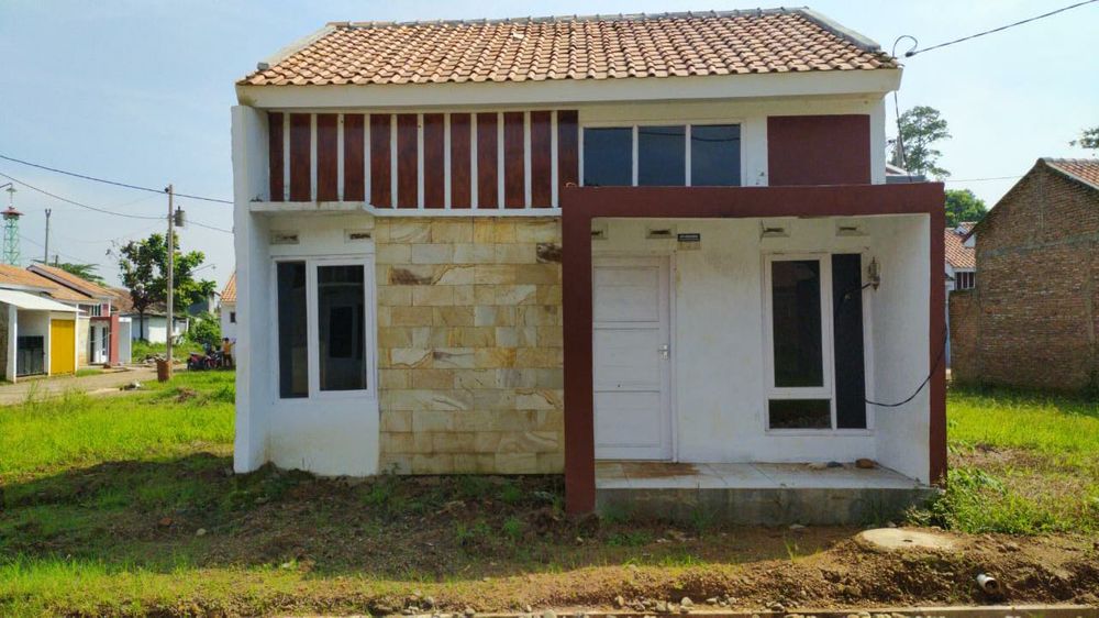 foto tampak rumah tipe 30/60 perumahan Manville regency