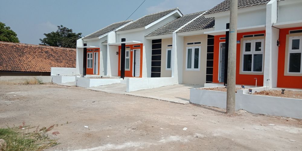 foto tampak rumah tipe 36 perumahan GREEN ALVINO RESIDENCE