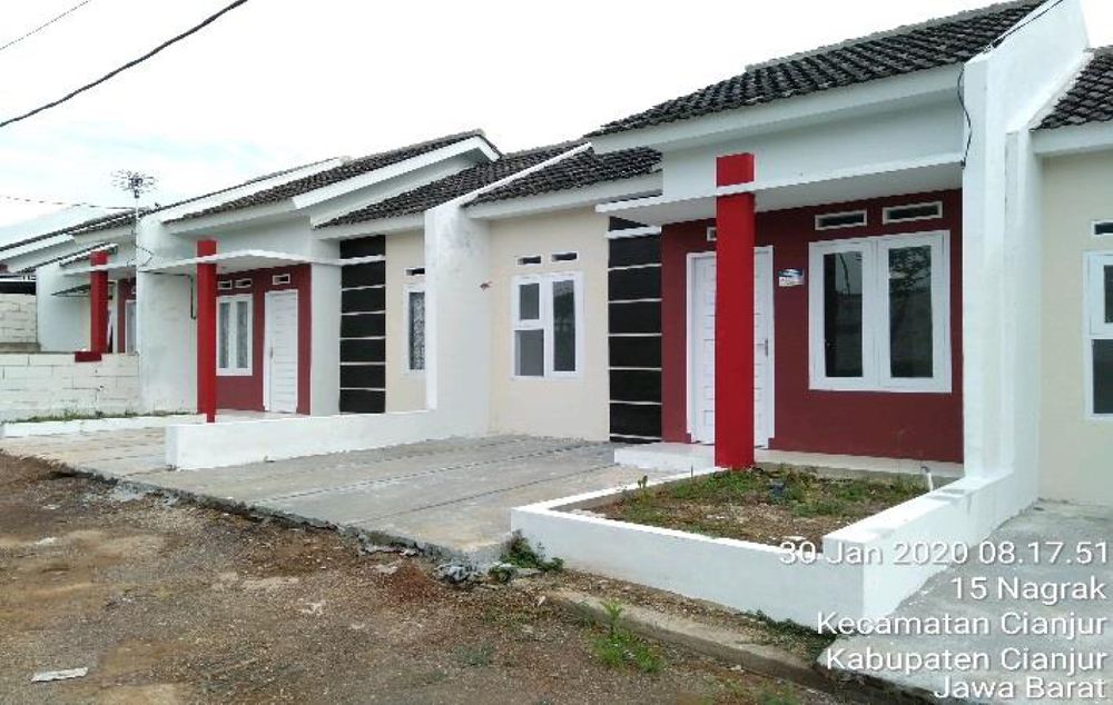 foto tampak rumah tipe 36 perumahan CLUSTER PESONA CIANJUR INDAH 2