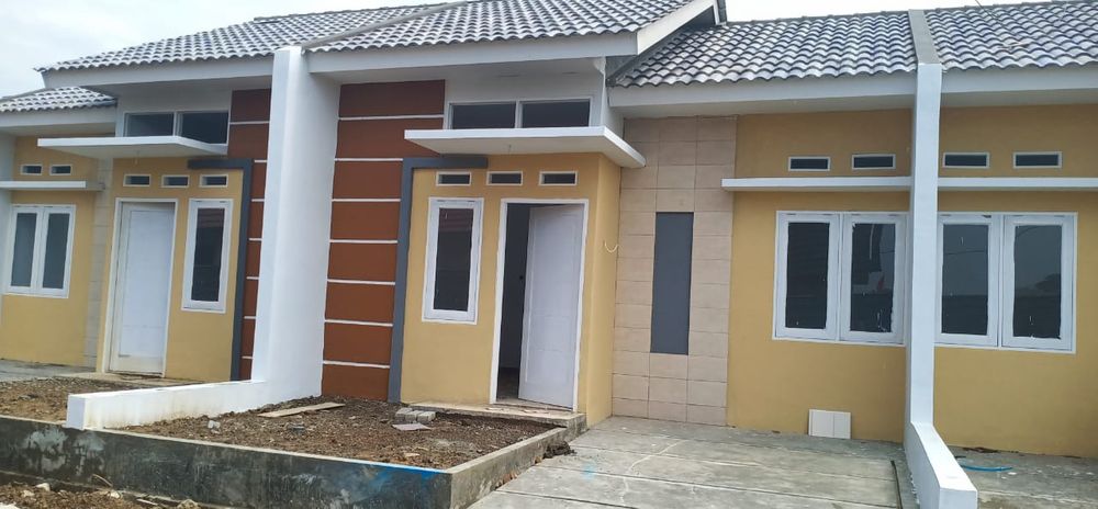 foto tampak rumah tipe Bima perumahan Green Babelan Asri 2