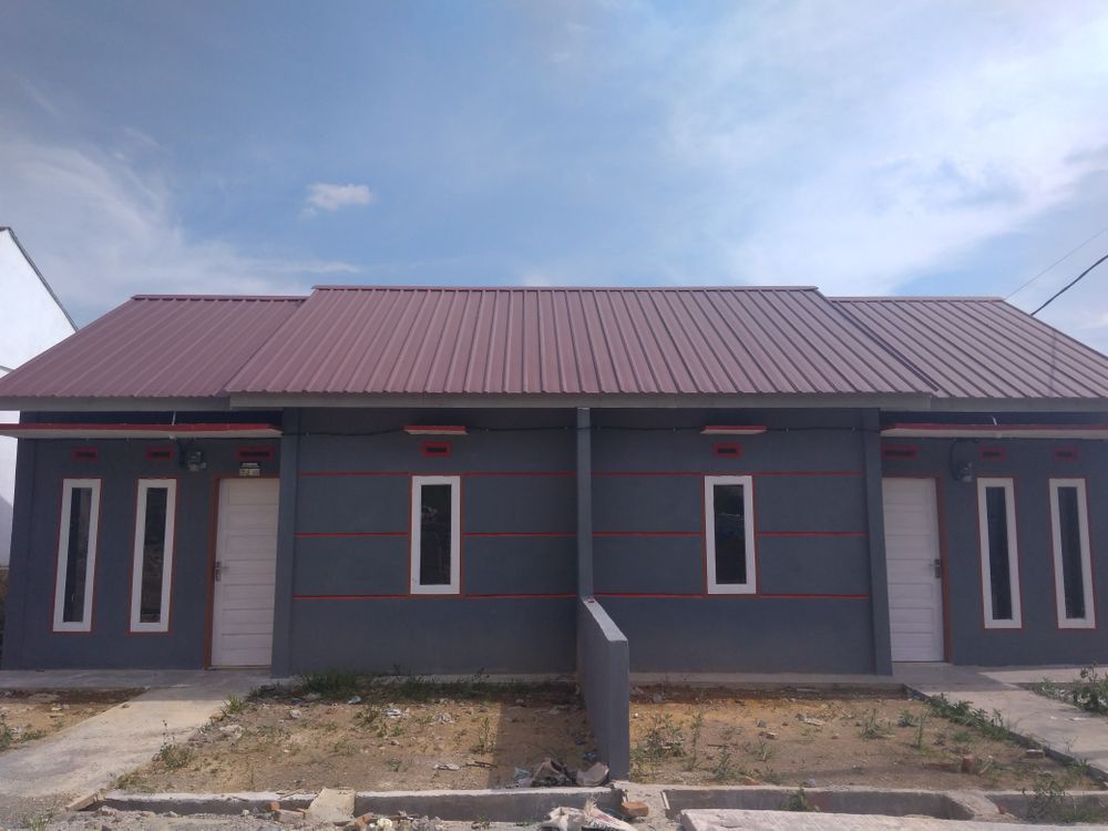 foto tampak rumah tipe 36 perumahan LINGKAR PERMAI 