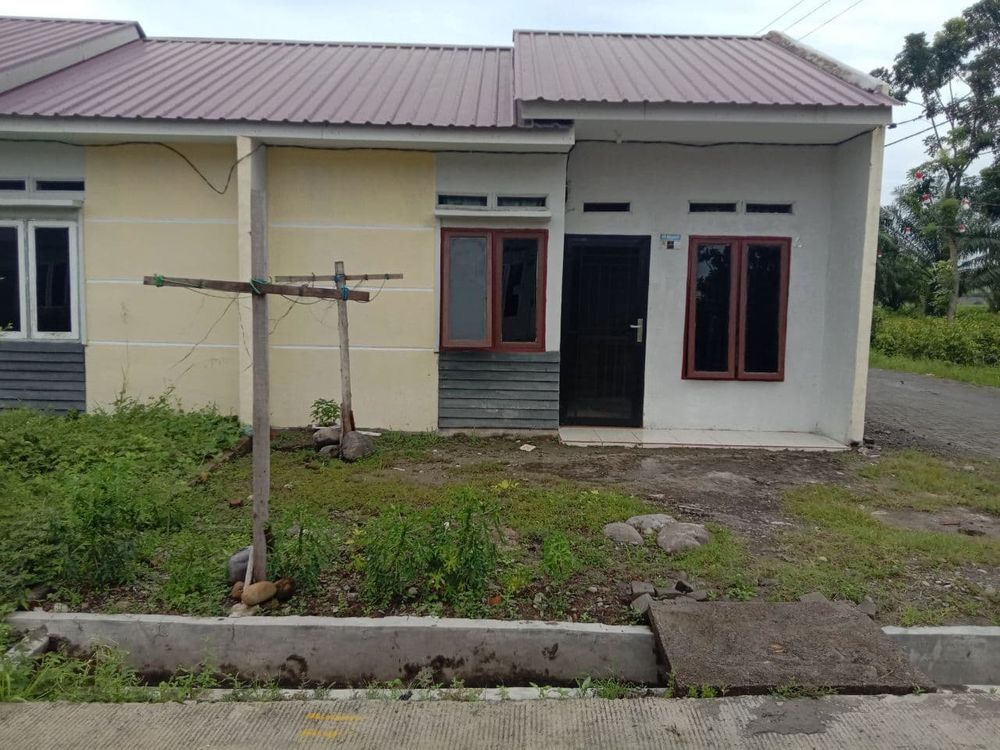 foto tampak rumah tipe SUBSIDI 36 perumahan GRAND MAHOGANY RESIDENCE