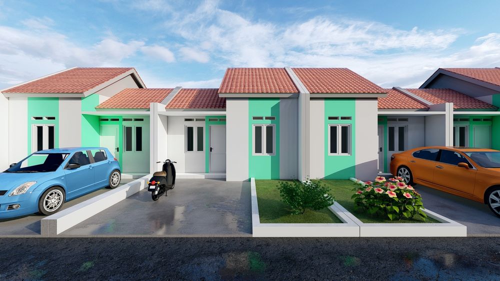 foto tampak rumah tipe 36/66 perumahan GRIA PANORAMA SUMEDANG