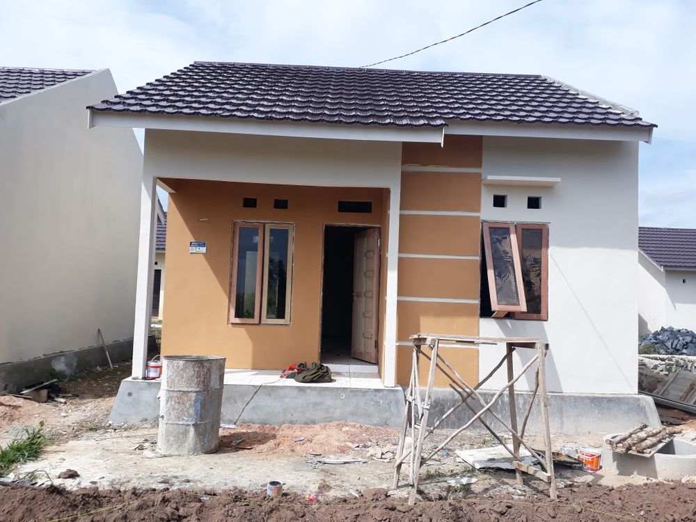 foto tampak rumah tipe 36 perumahan Sekumpul permai