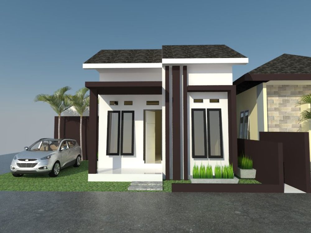 foto tampak rumah tipe 36 subsidi perumahan lanefa alam permai 2