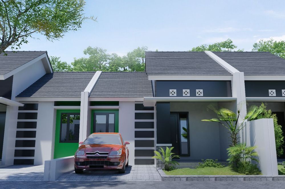 foto tampak rumah tipe 36 perumahan Arjuna regency