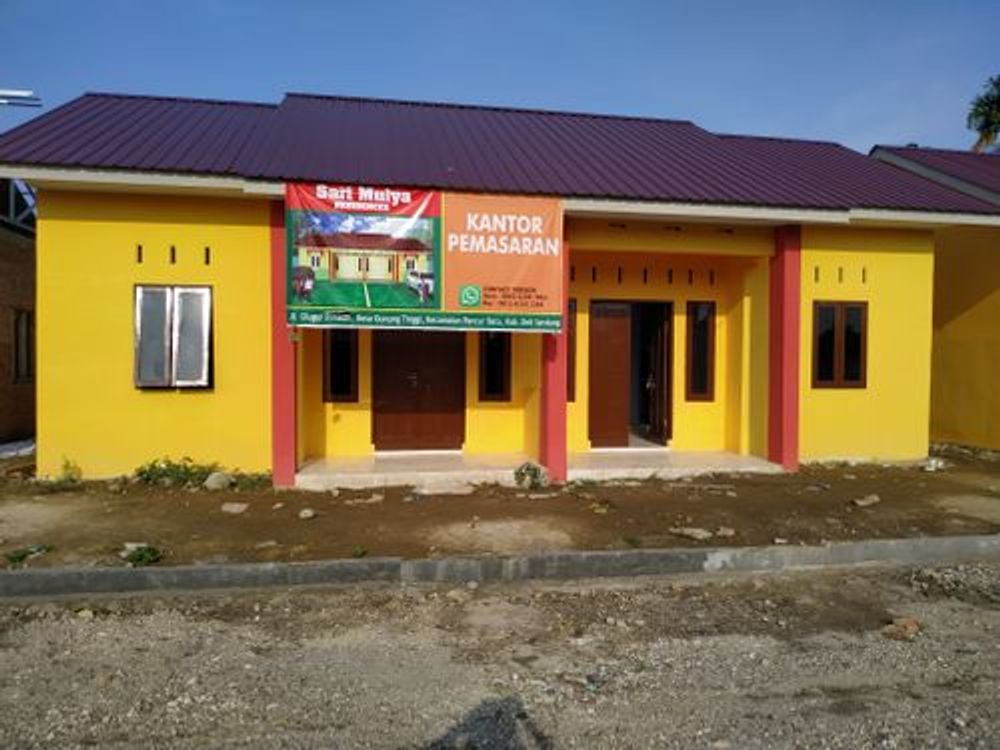 foto tampak rumah tipe 36 perumahan Sari Mulya Residence