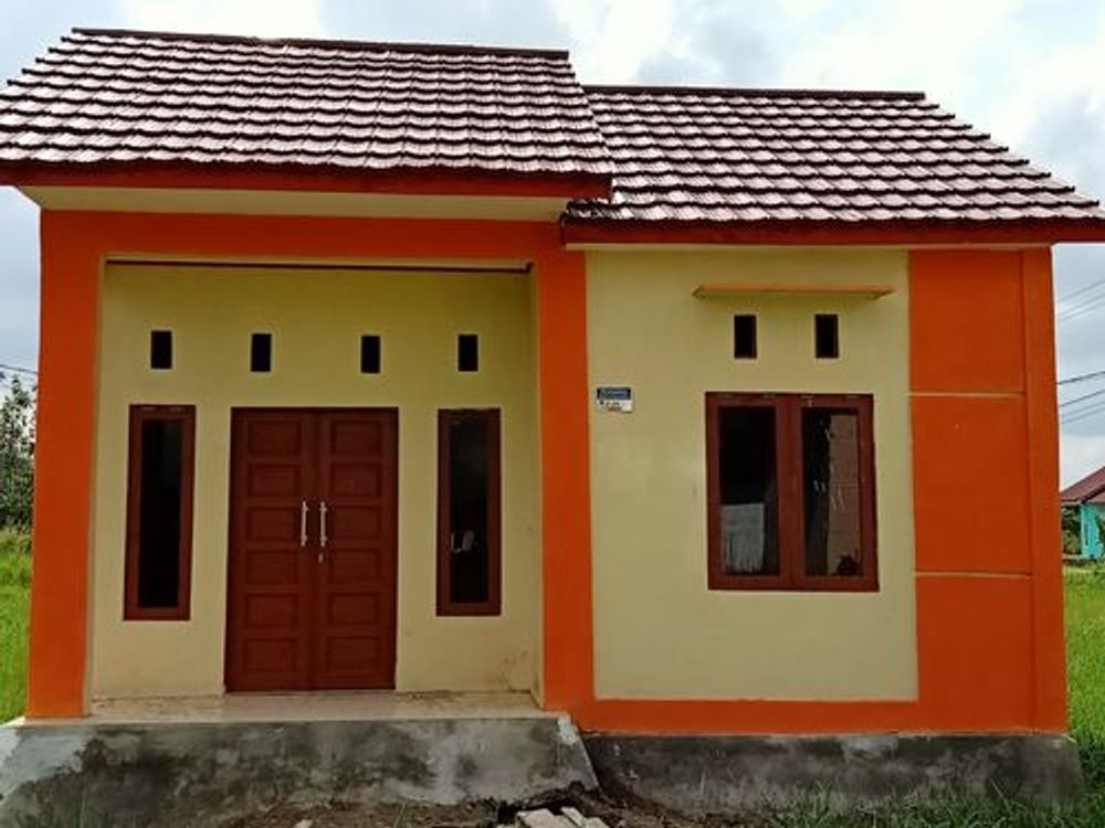 foto tampak rumah tipe 36 perumahan Pondok Indah Permata Dewi