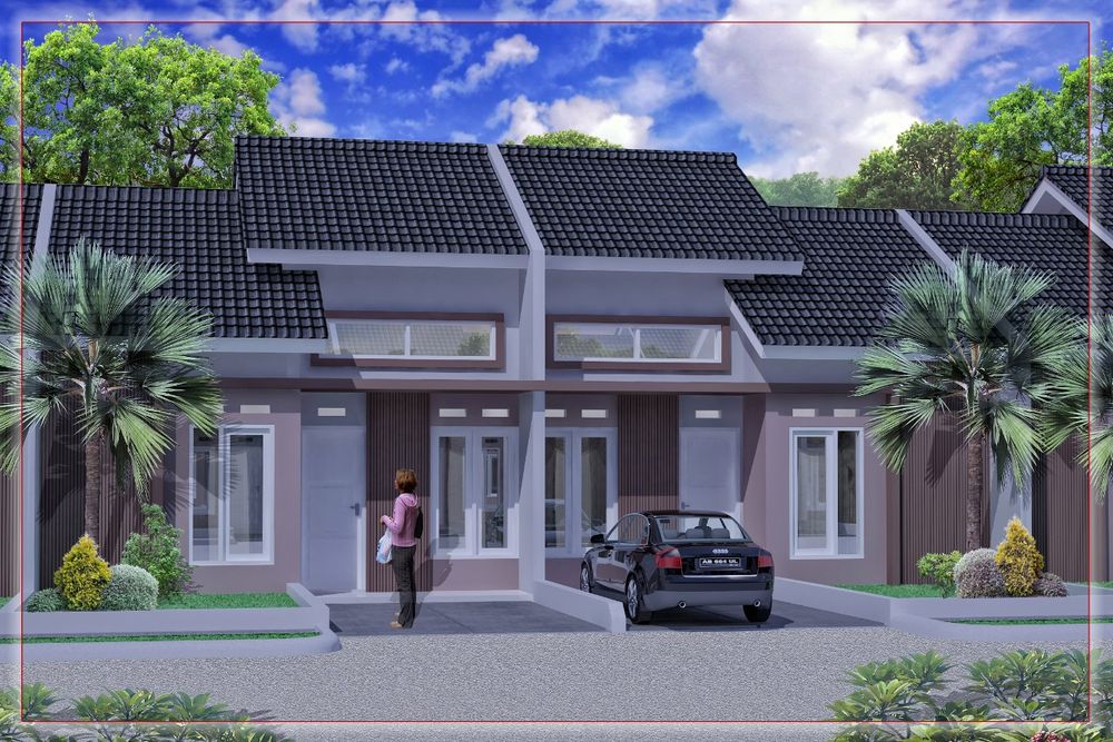 foto tampak rumah tipe KIOS perumahan BUKIT CILEGON ASRI