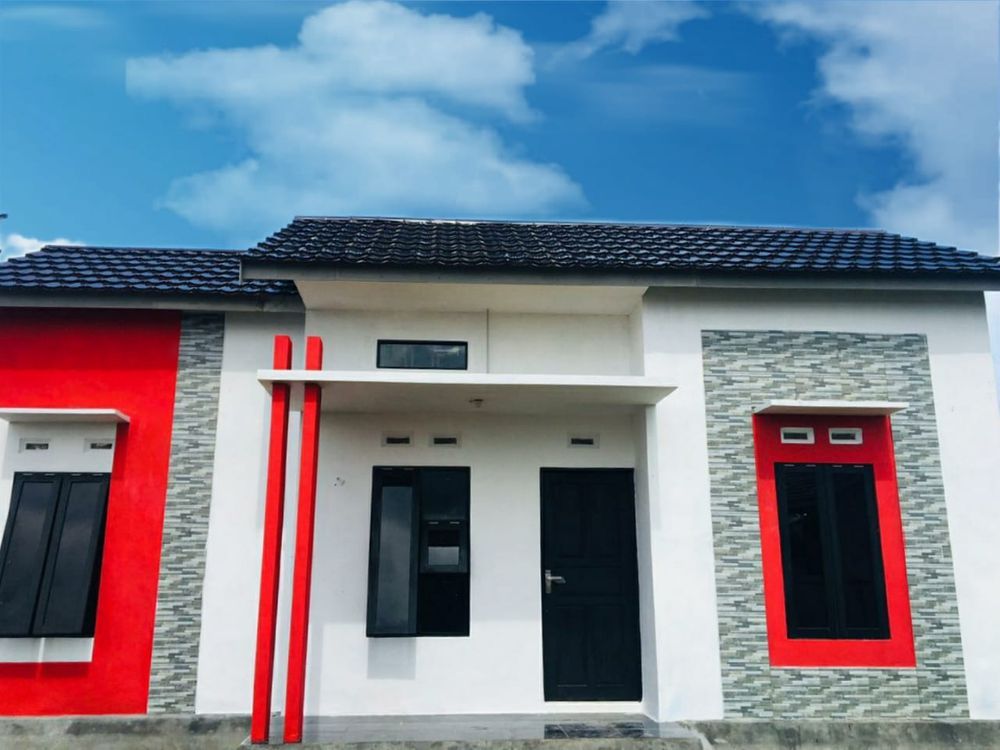 foto tampak rumah tipe 36 perumahan Pelangi Kasturi 2
