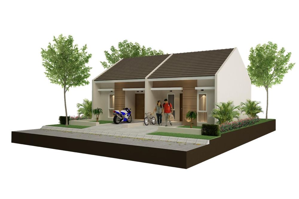 foto tampak rumah tipe CEMARA perumahan Grand Koper Residence