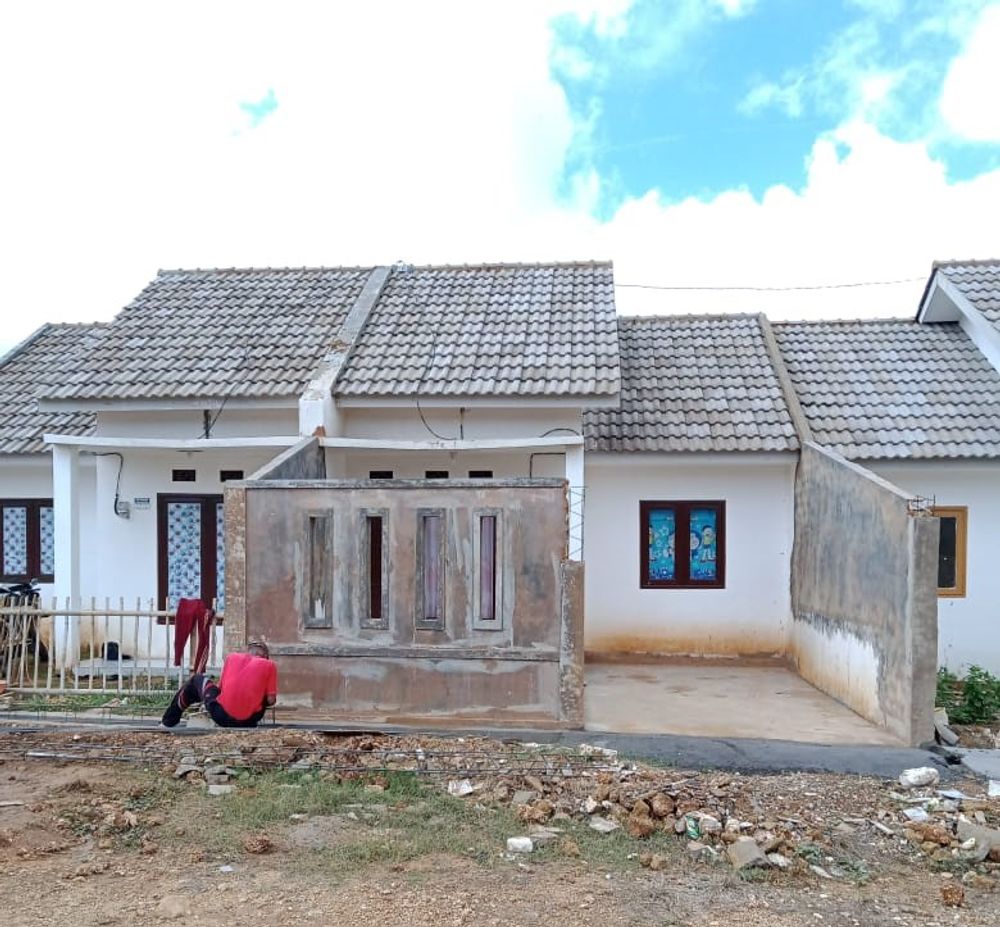 foto tampak rumah tipe 36 perumahan Griya Bukit Mas 1