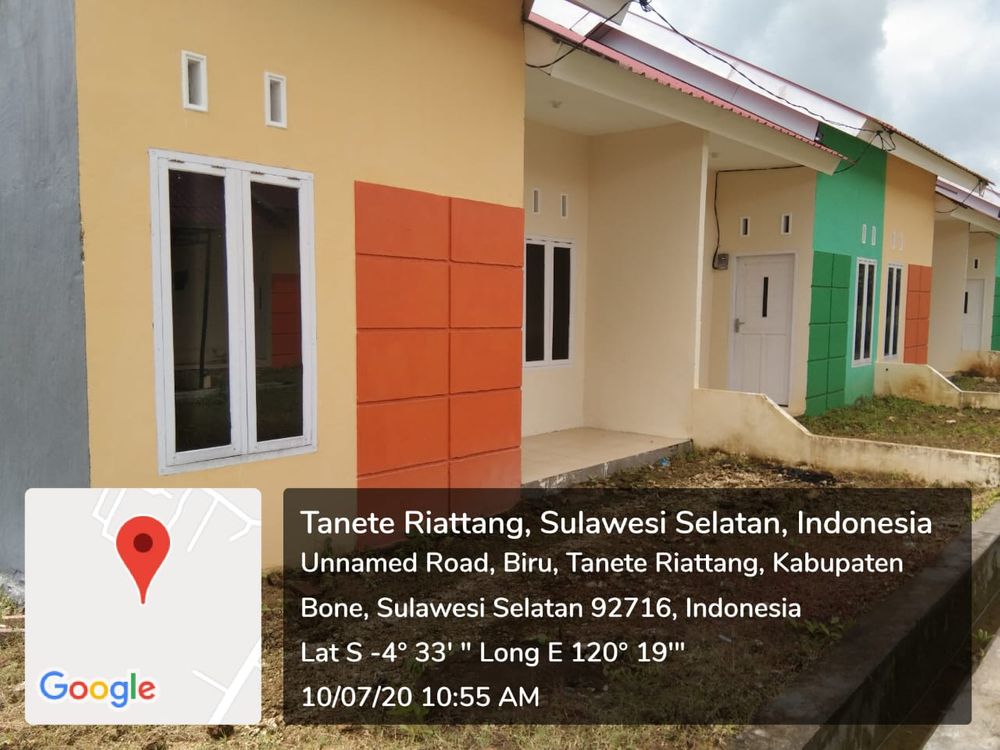 foto tampak rumah tipe 36 / 72 perumahan BONE TIGA PERMAI