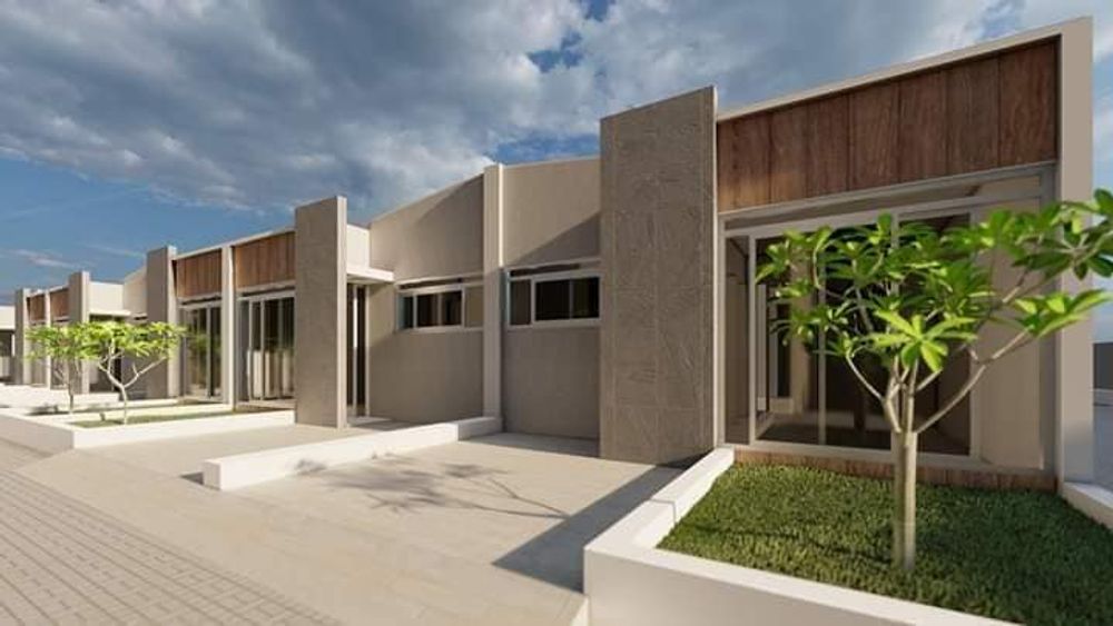 foto tampak rumah tipe Sunglass Minimalis perumahan GRAHA AZZAHRA KALIJAGA