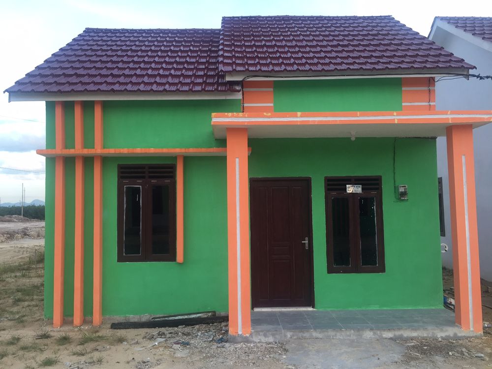 foto tampak rumah tipe 36 perumahan BISMA RESIDENCE