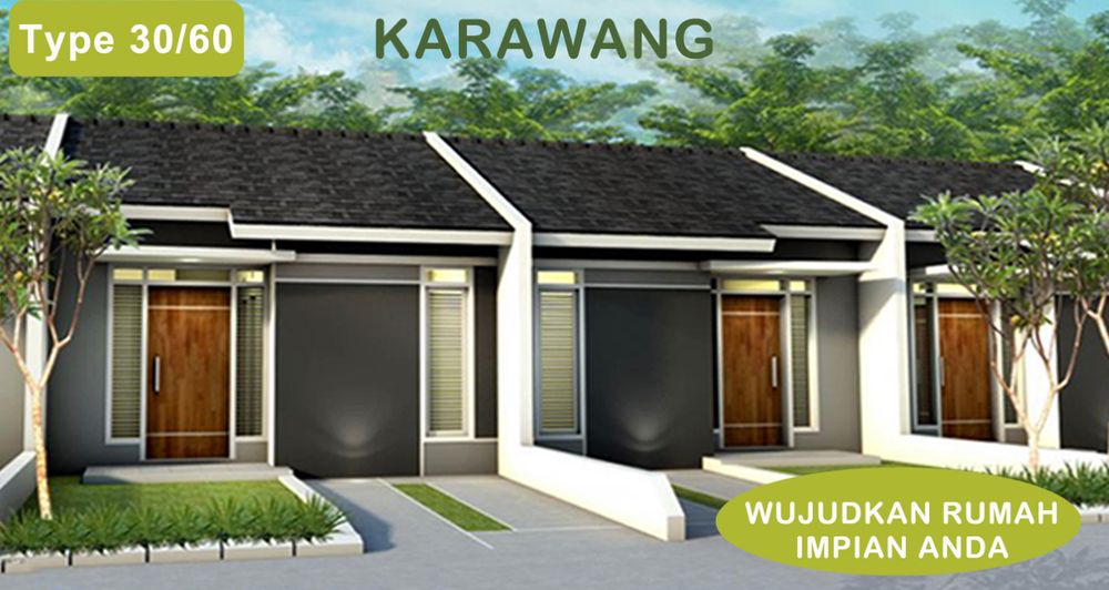 foto tampak rumah tipe 30/60 perumahan Pancawati Residence