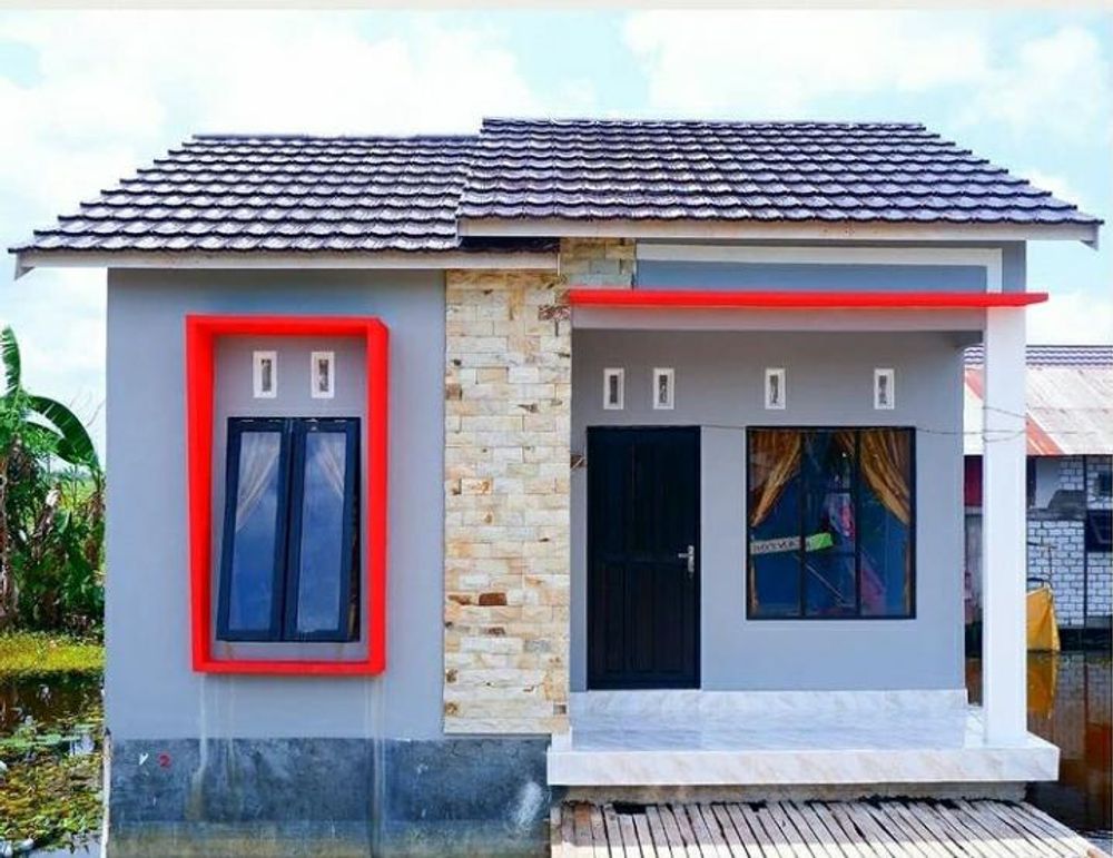 foto tampak rumah tipe 36 perumahan Puri AL Chava