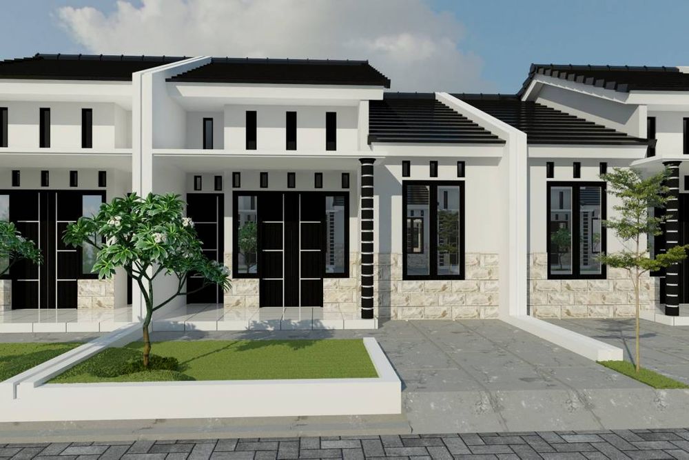 foto tampak rumah tipe T 36 Subsidi perumahan Palapan Estate
