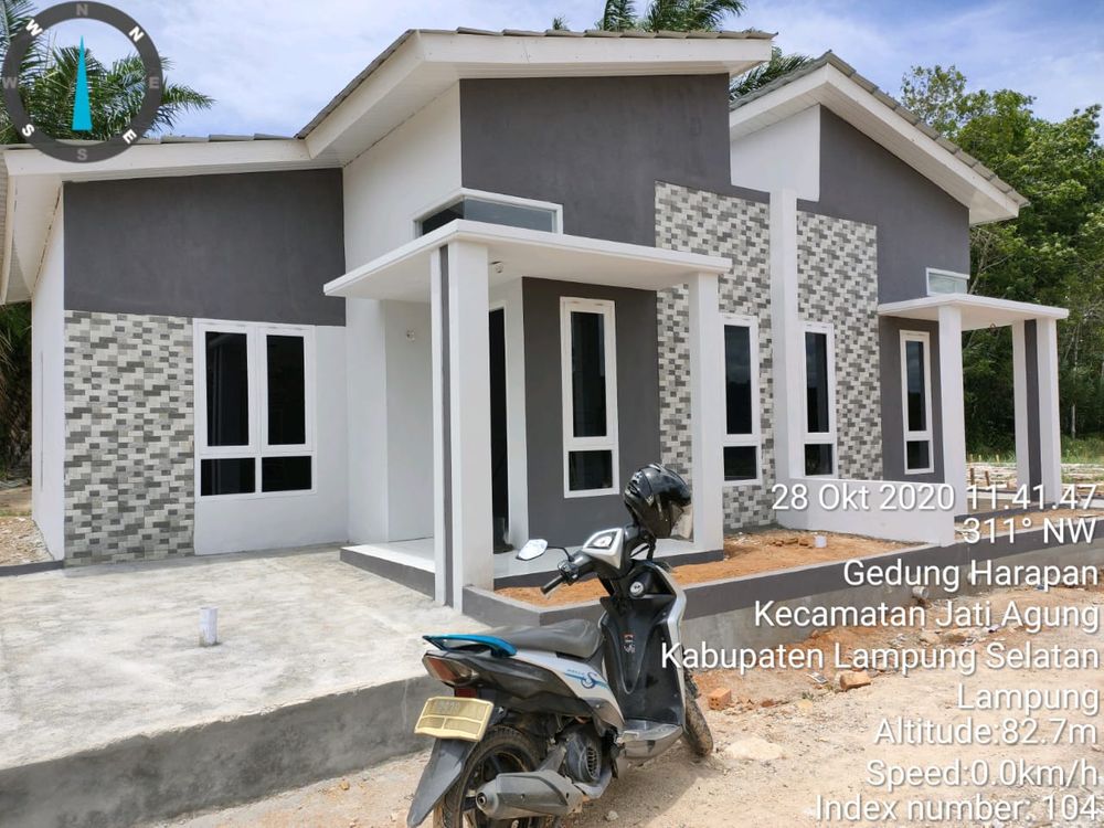 foto tampak rumah tipe 36/77 perumahan De'feros residence