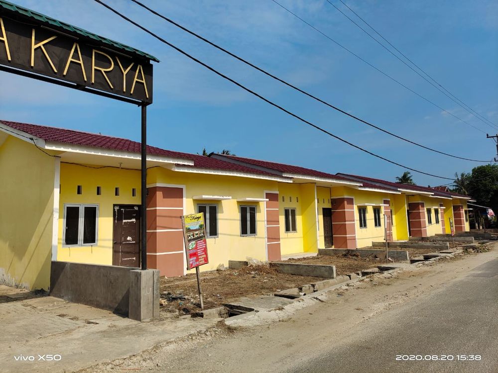 foto tampak rumah tipe 36 perumahan Pesona karya