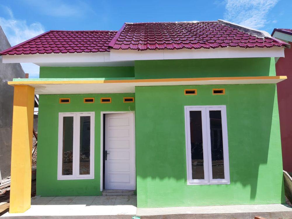 foto tampak rumah tipe 36/96 perumahan PADANG RAJO LAND