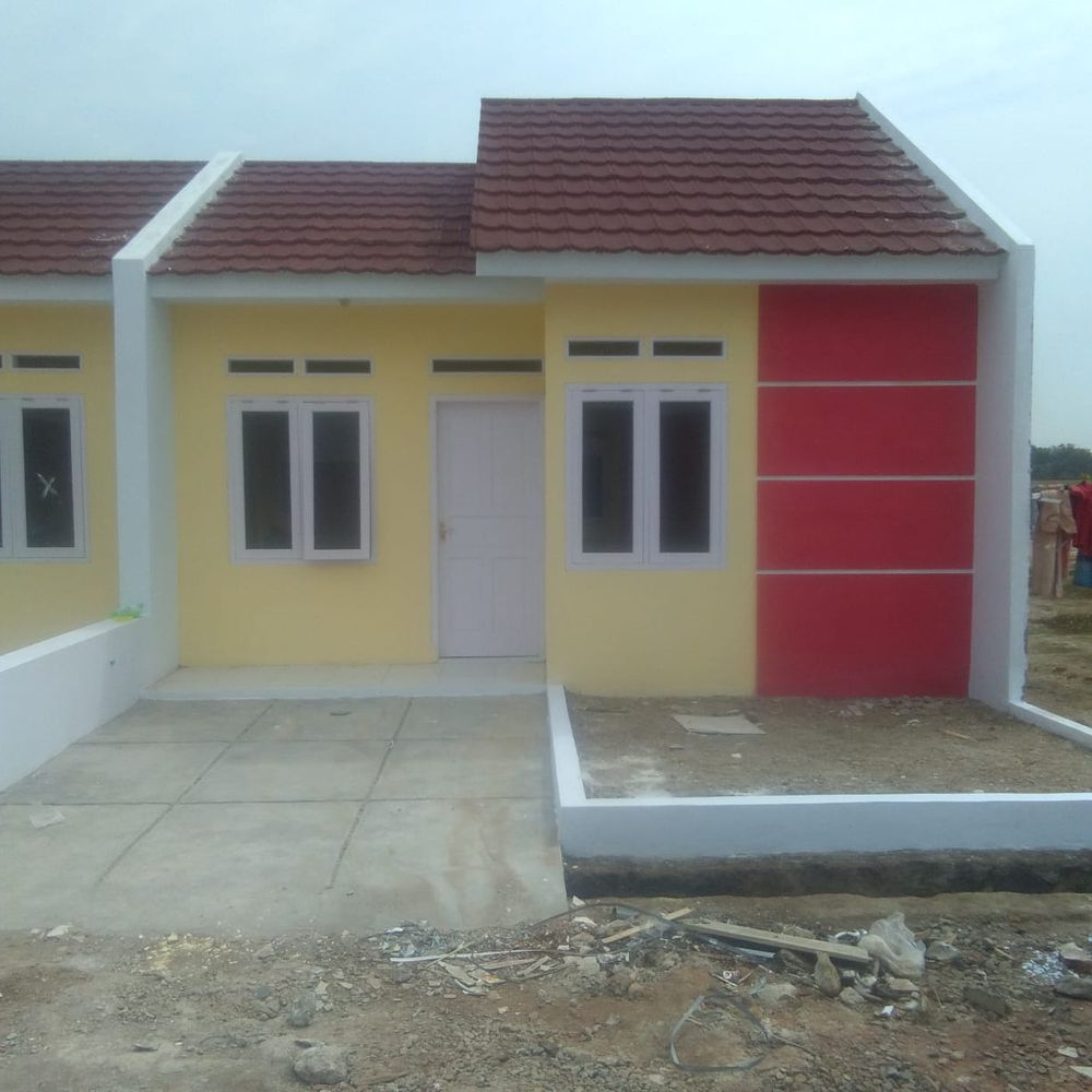 foto tampak rumah tipe 36 perumahan PURI INDAH SENTOSA
