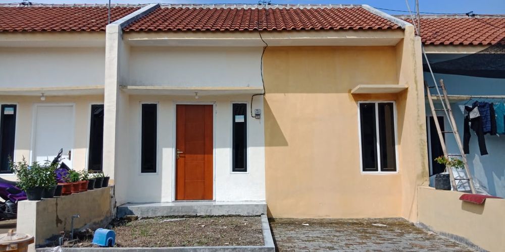 foto tampak rumah tipe 30 perumahan GREEN LAND