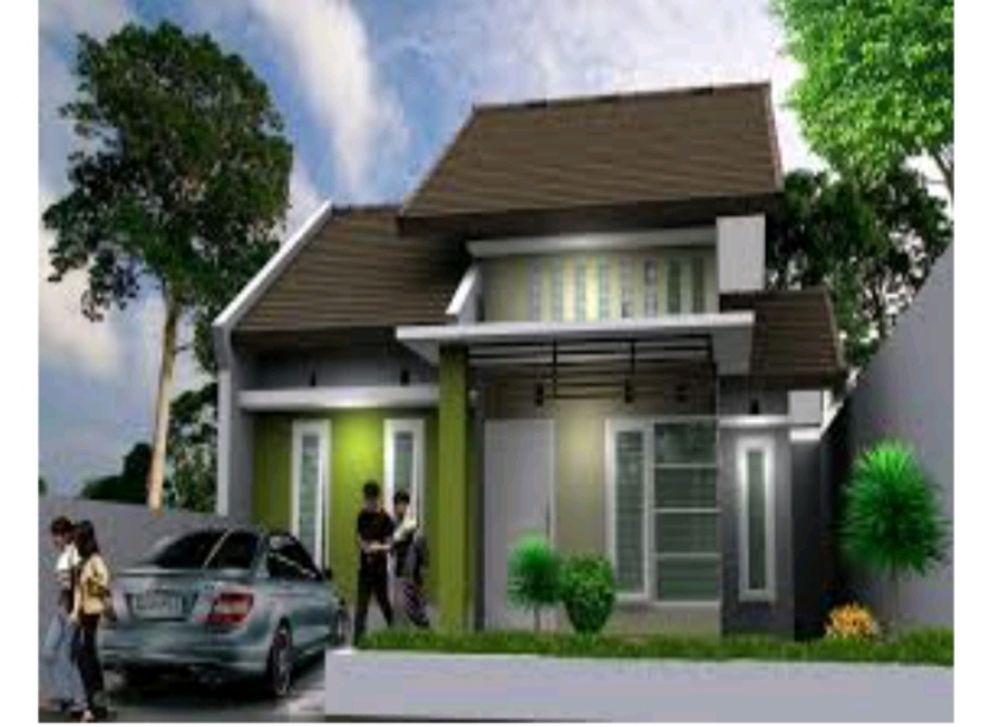foto tampak rumah tipe 50 perumahan GREEN LAND