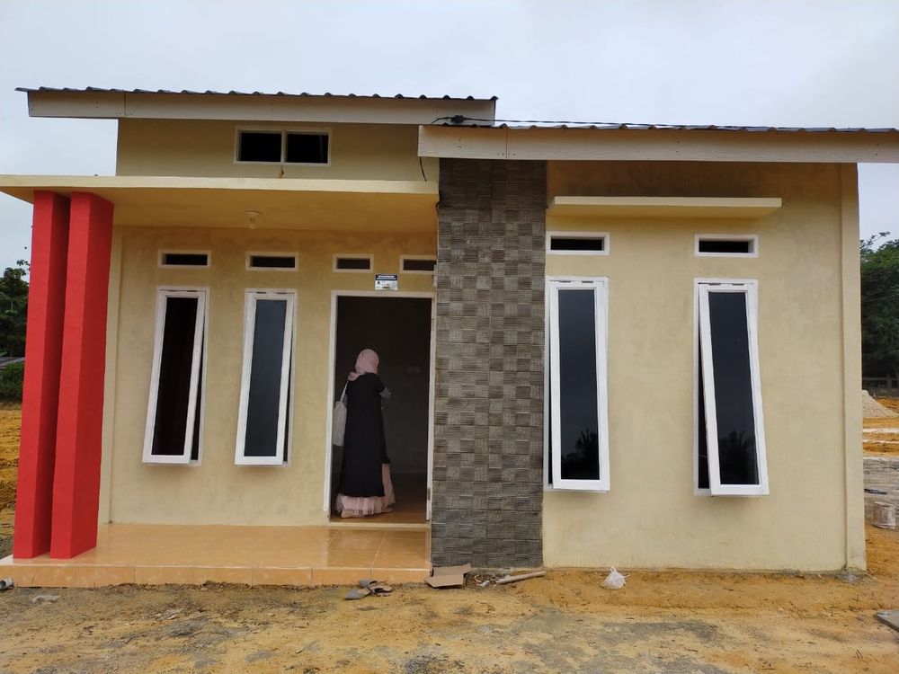 foto tampak rumah tipe 36 perumahan Sudirman Residance