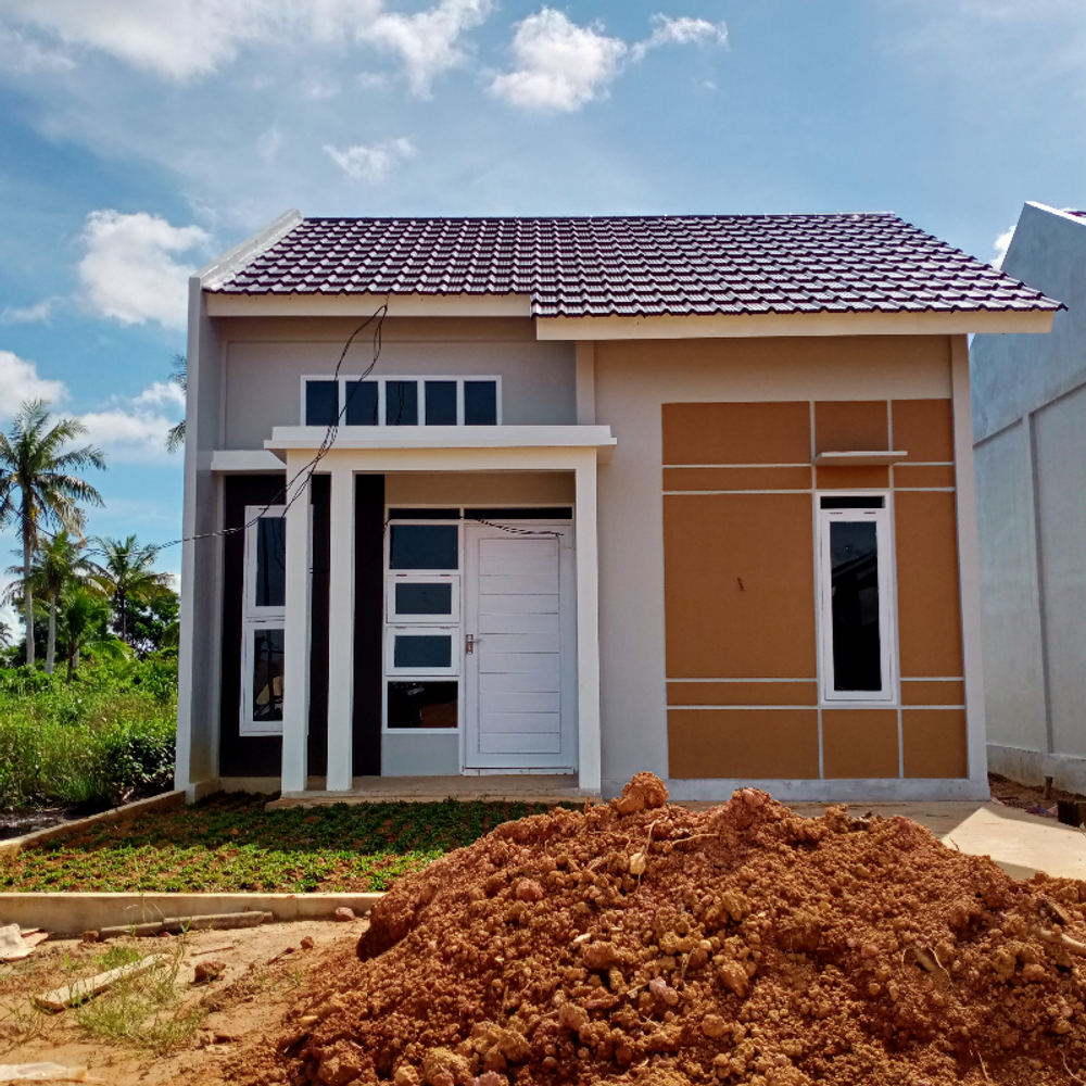 foto tampak rumah tipe 36 perumahan AMBASSADOR RESIDENCE 4 TAHAP 2