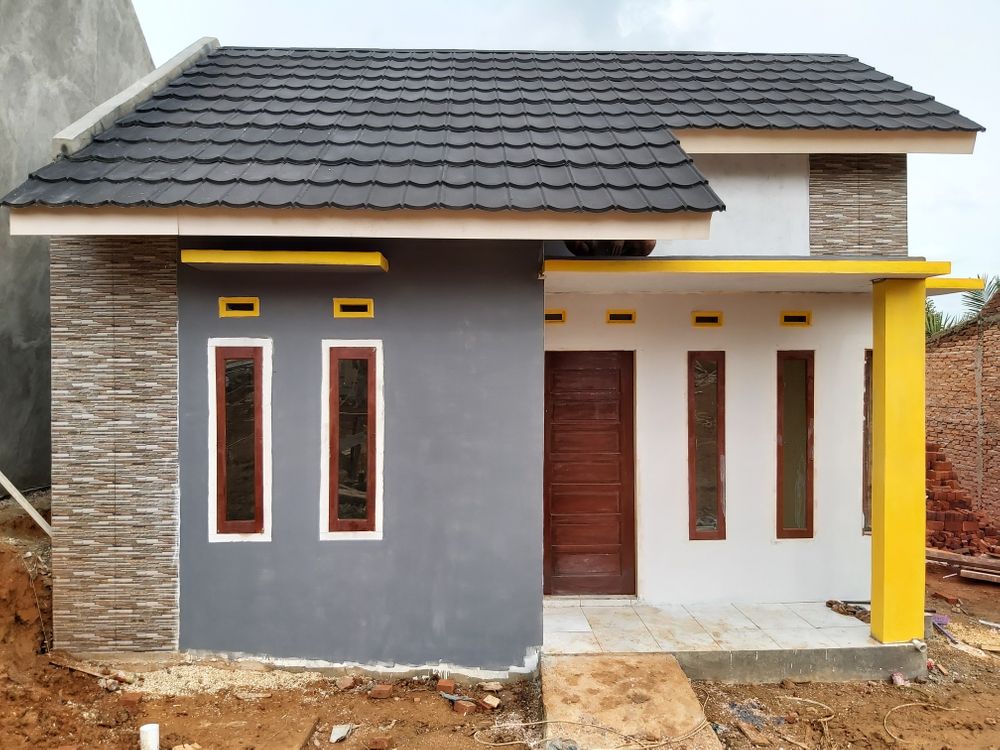 foto tampak rumah tipe RSH 36 perumahan MAXIMA RESIDENCE 4