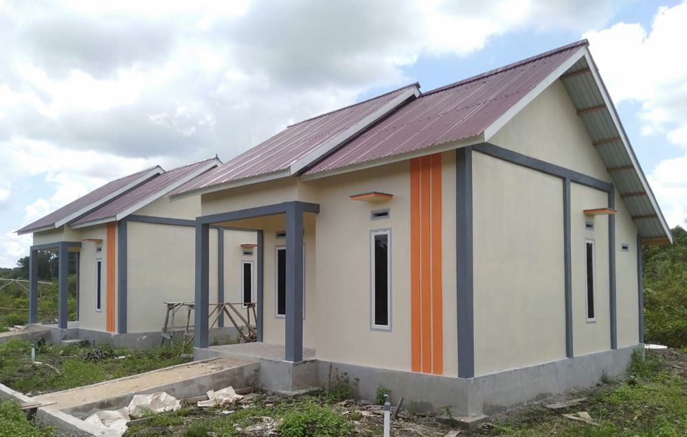 foto tampak rumah tipe 36 perumahan PALM INDAH