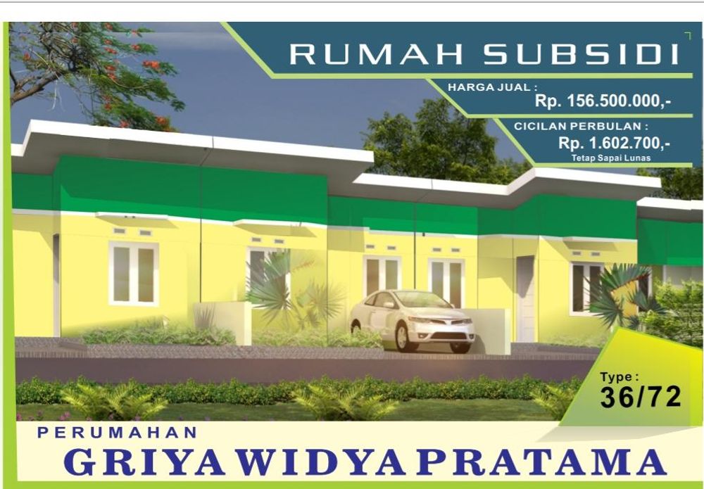 foto tampak rumah tipe 36 perumahan GRIYA WIDYA PRATAMA 39