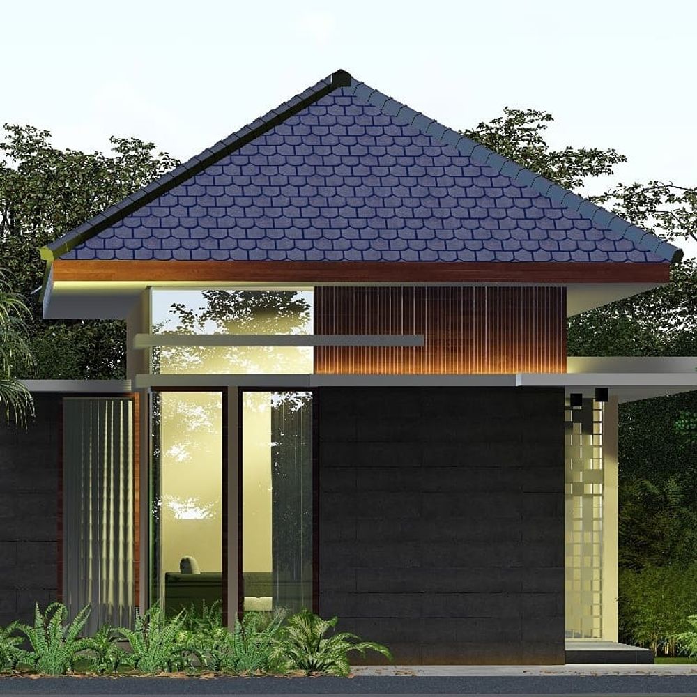 foto tampak rumah tipe 36/80 perumahan MEDAS HARMONI