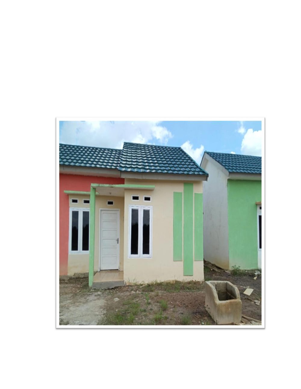 foto tampak rumah tipe 36 perumahan BORANG HANAN THE GREEN CITY