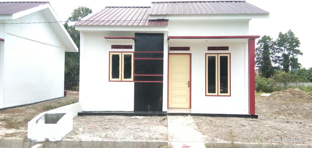 foto tampak rumah tipe 36 perumahan GRAHA BELILAS