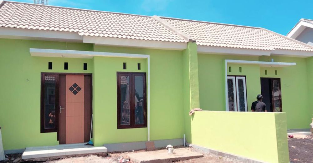 foto tampak rumah tipe 36M m2 perumahan MANGGA JINGGA CLUSTER