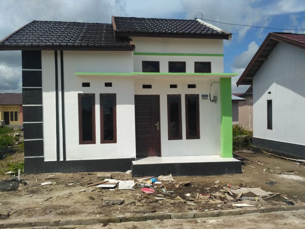 foto tampak rumah tipe PURI TELAGA SARI AGUNG perumahan PURI  TELAGA SARI AGUNG