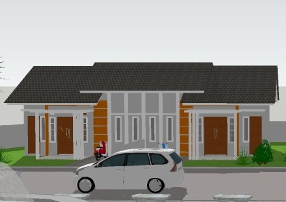 foto tampak rumah tipe Cluster Seruni Residence 1 perumahan CLUSTER SERUNI RESIDENCE 1