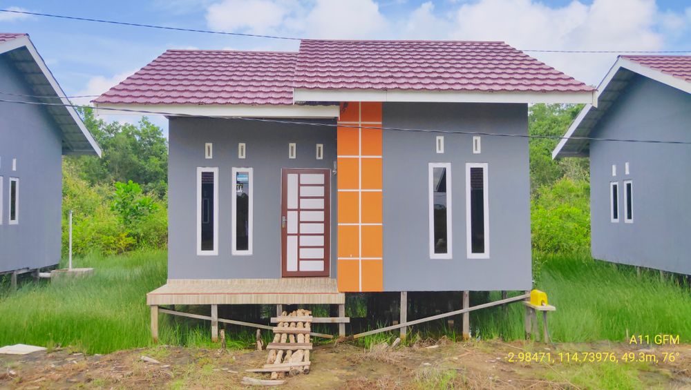 foto tampak rumah tipe 36/150 perumahan GRIYA FAIZI MARABAHAN