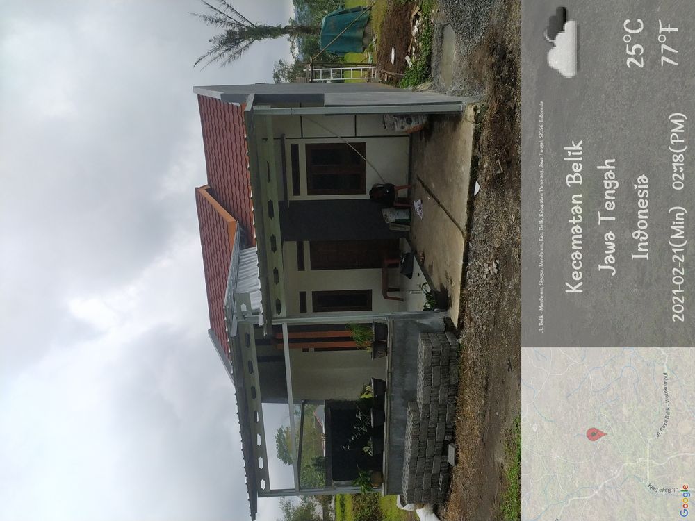 foto tampak rumah tipe 36/72 perumahan Taman Rancah Indah