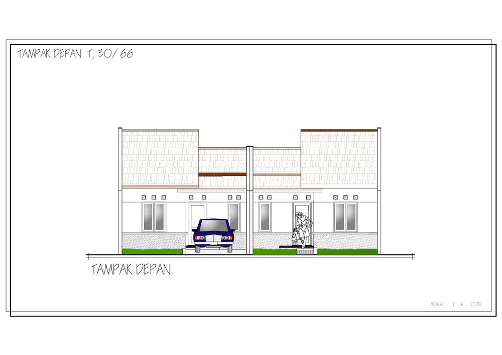 foto tampak rumah tipe 32/66 & 32/60 perumahan TAMAN ANGGREK TEGALWANGI TAHAP 2