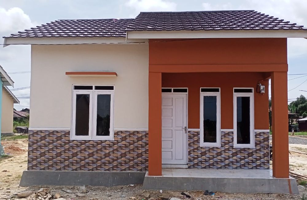 foto tampak rumah tipe 36 perumahan MUSTIKA GRIYA BERKAH UTAMA