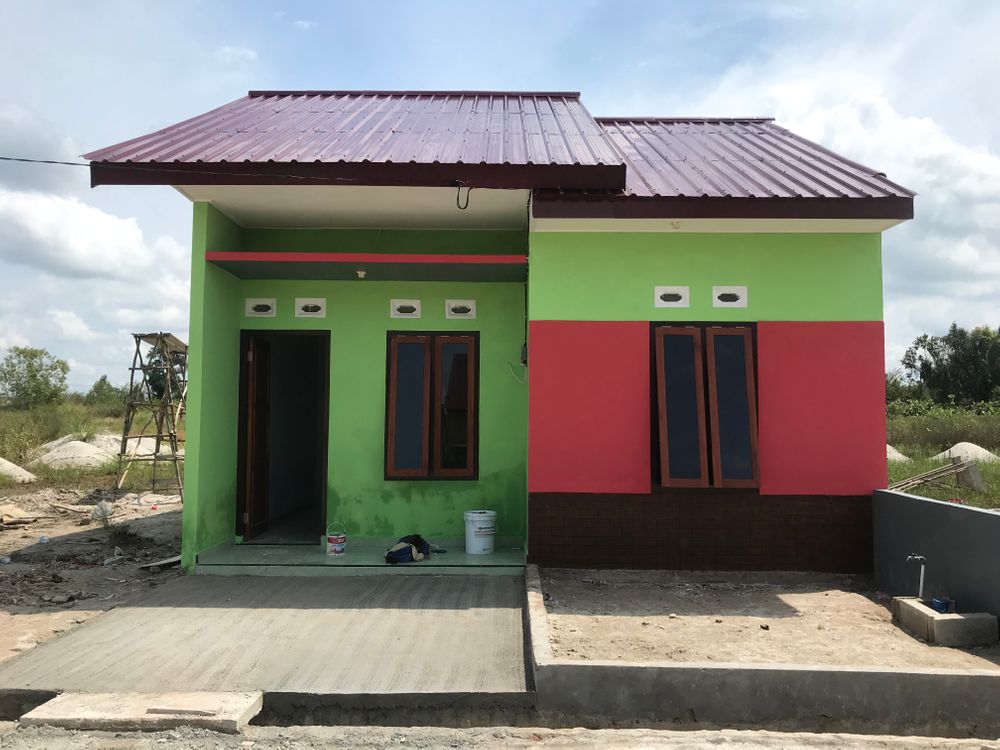 foto tampak rumah tipe 36 perumahan Asiong Regency