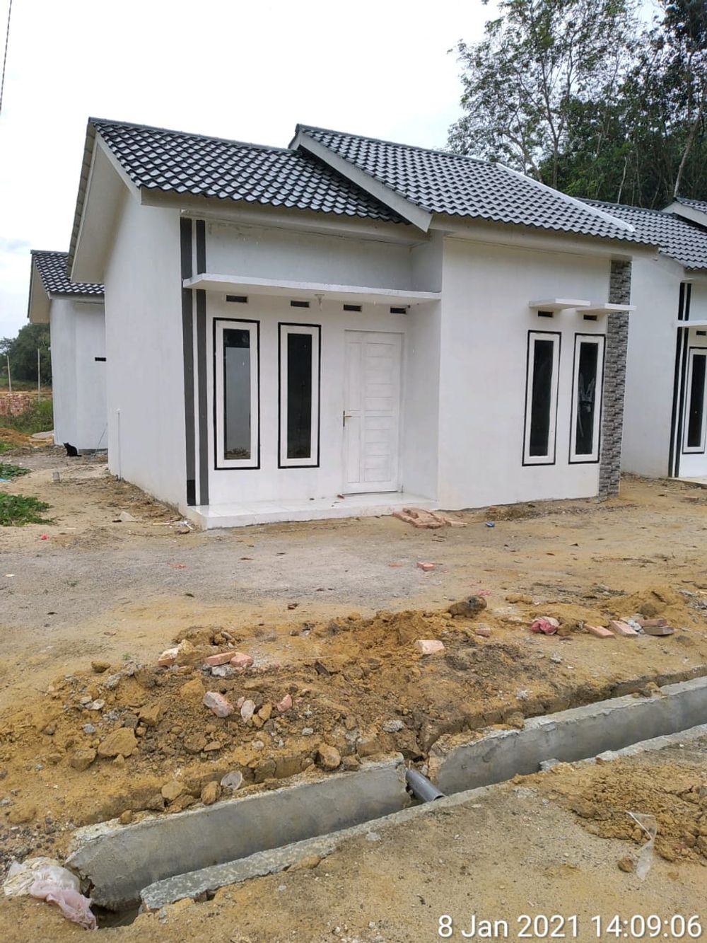 foto tampak rumah tipe 36/98 perumahan TORGAMBA INDAH RESIDENCE