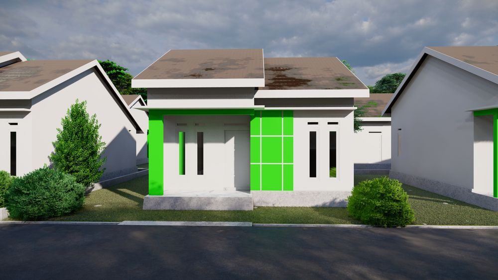 foto tampak rumah tipe 36 Subsidi perumahan Al-Barokah 2